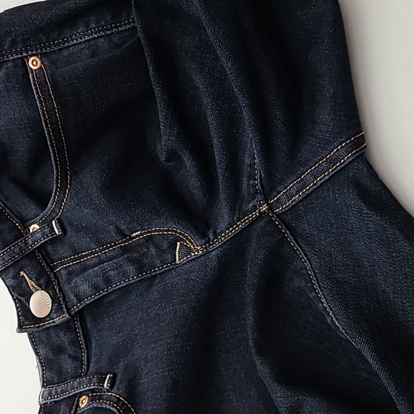 GAP 1969 Women's  Curvy Profile Dark Wash Blue Jeans Stretch Size 28/6 a/c - Picture 10 of 15